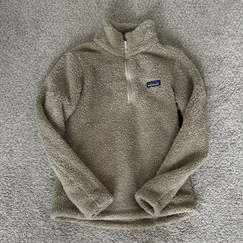 Patagonia Beige Fleece Half-Zip